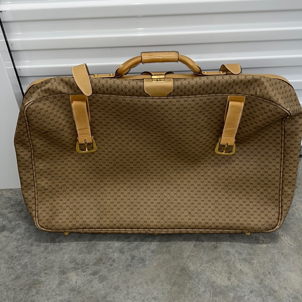 Large Vintage Gucci Suitcase Travel Bag